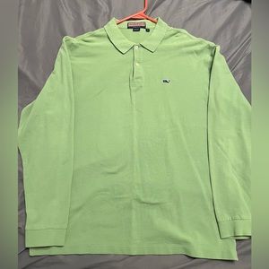 Large, Vineyard Vines Logo Long Sleeve Polo